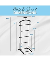Kings Brand Furniture - Lebedev Metal Suit Valet Stand, Clothes Rack