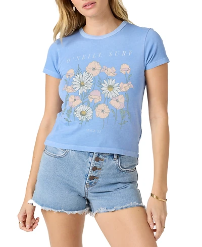 O'Neill Juniors' Daisy & Poppy Graphic Cotton T-Shirt