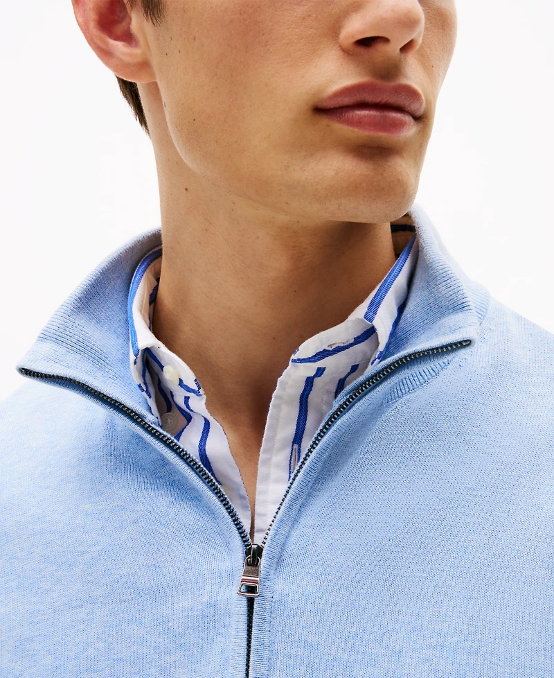 Tommy Hilfiger Men's Quarter-Zip Pullover Knit Sweater