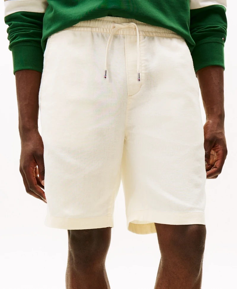 Tommy Hilfiger Men's 11.25" Relaxed-Fit Linen Shorts
