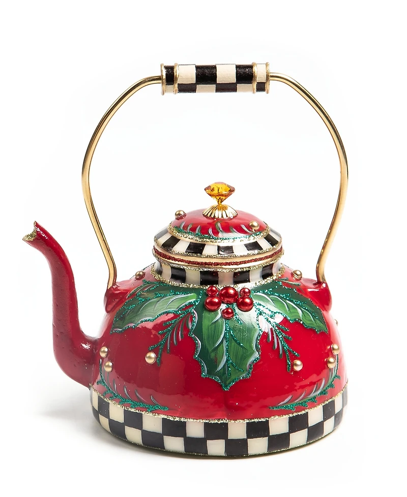 MacKenzie-Childs Holiday Kettle Ornament