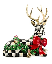 MacKenzie-Childs Courtly Check Outdoor Resting Deer