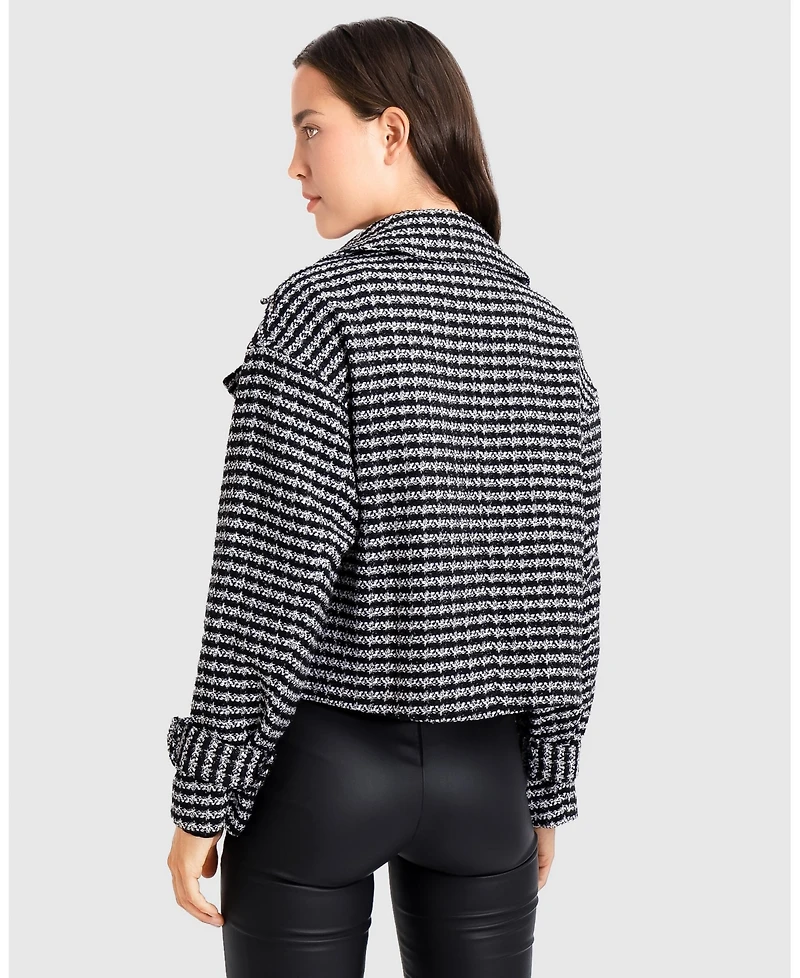 Belle & Bloom Women's Power Over Me Tweed Jacket