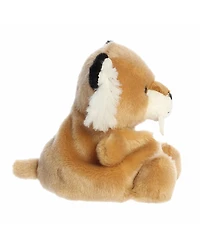 Aurora Mini Ash Saber Tooth Tiger Palm Pals Adorable Plush Toy Brown 5"