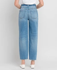 Flying Monkey Women's Super High Rise Barrel Jeans