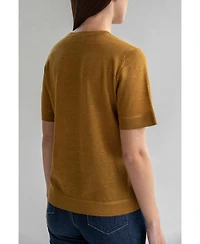 Sskein Women's 's Crew Neck Sweater Tee