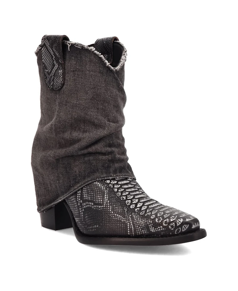 Dingo Women's Denim Dream Leather Bootie