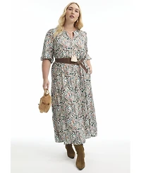 June + Vie Women's Boho Maxi Dress
