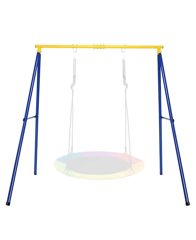 Gymax Extra Large Heavy Duty A-Frame Steel Swing Stand All-Steel Metal Swing Frame