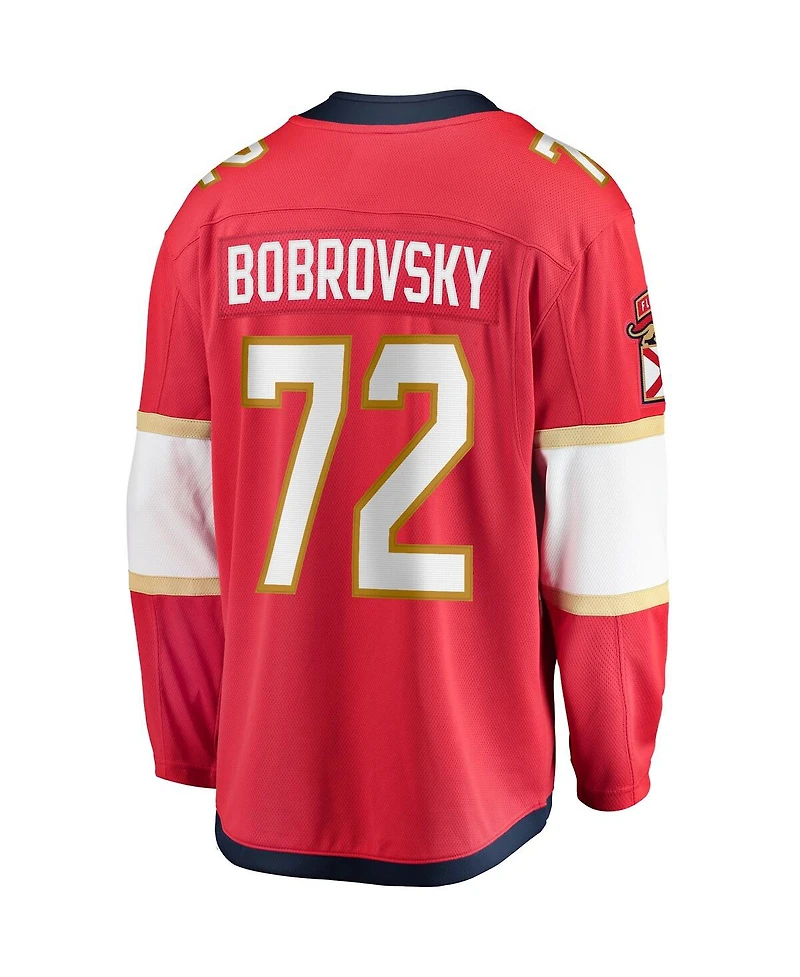 Fanatics Men's Sergei Bobrovsky Red Florida Panthers Breakaway Player Jersey