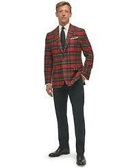 B by Brooks Brothers Men's Classic-Fit Wool-Blend Plaid Sport Coat