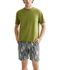 Scotch & Soda Men's Relaxed Fit Marble Print 7.5" Bermuda Shorts