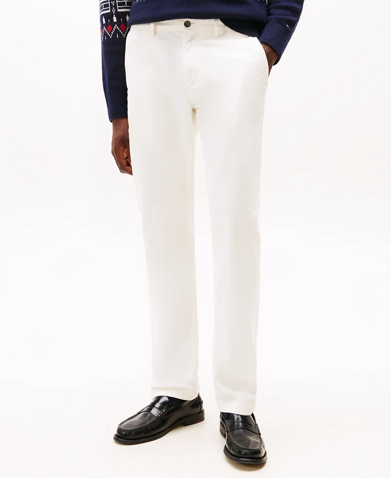 Tommy Hilfiger Men's Denton Slim Straight Fit Corduroy Chinos