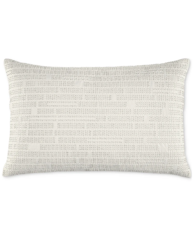 Hotel Collection Beaded Tile Decorative Pillow, 14" x 22", Macy's Exclusive