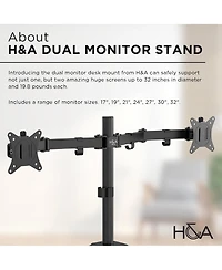 BenQ GW2790 27" 16:9 Full Hd 100Hz Ips Lcd Monitor, 2-Pack with Dual Desk Mount Stand
