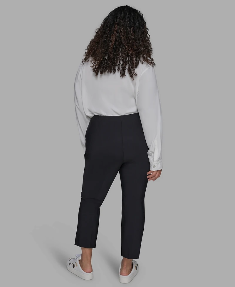 Karl Lagerfeld Paris Plus Zip-Pocket Slim Pants