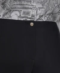 Karl Lagerfeld Paris Plus Zip-Pocket Slim Pants