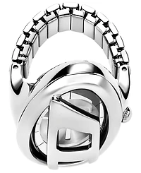 Diesel Women's D-Era Quartz Two-Hand Silver Stainless Steel Watch, 19mm