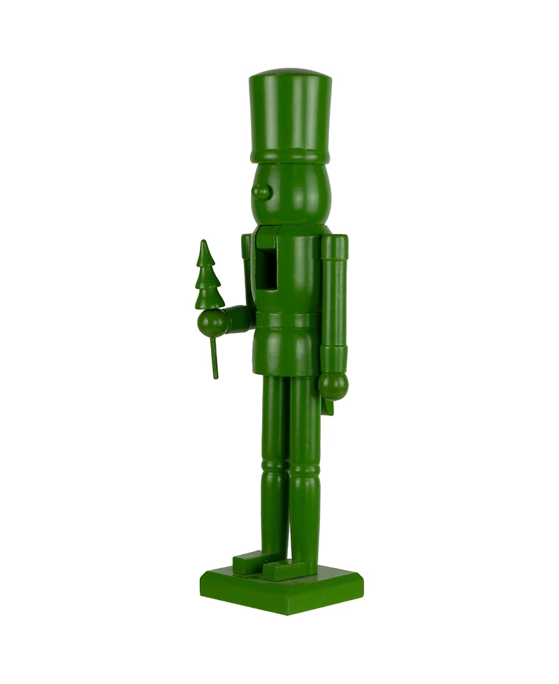 Northlight 15" Nutcracker Soldier with Tree Christmas Figure