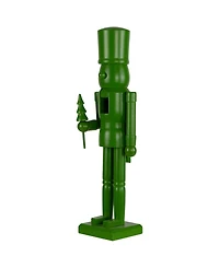 Northlight 15" Nutcracker Soldier with Tree Christmas Figure