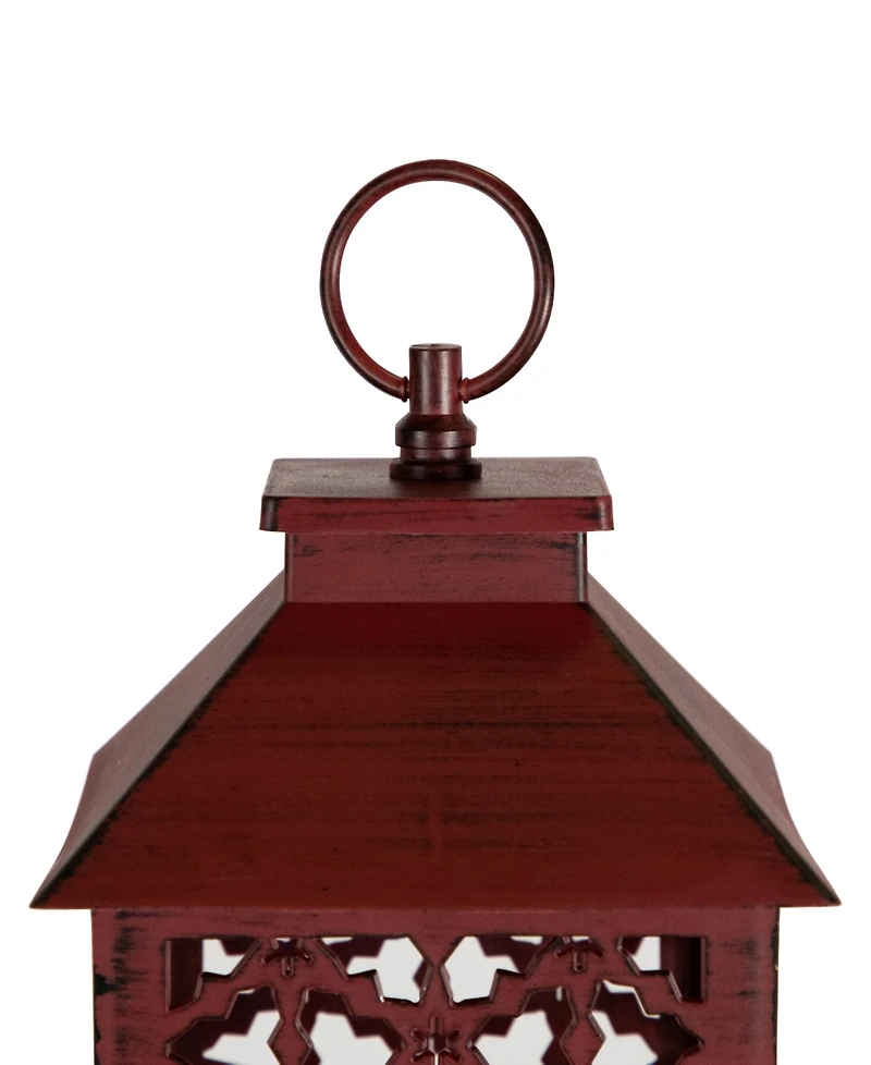Northlight 11" Snowflakes Joy Christmas Candle Lantern