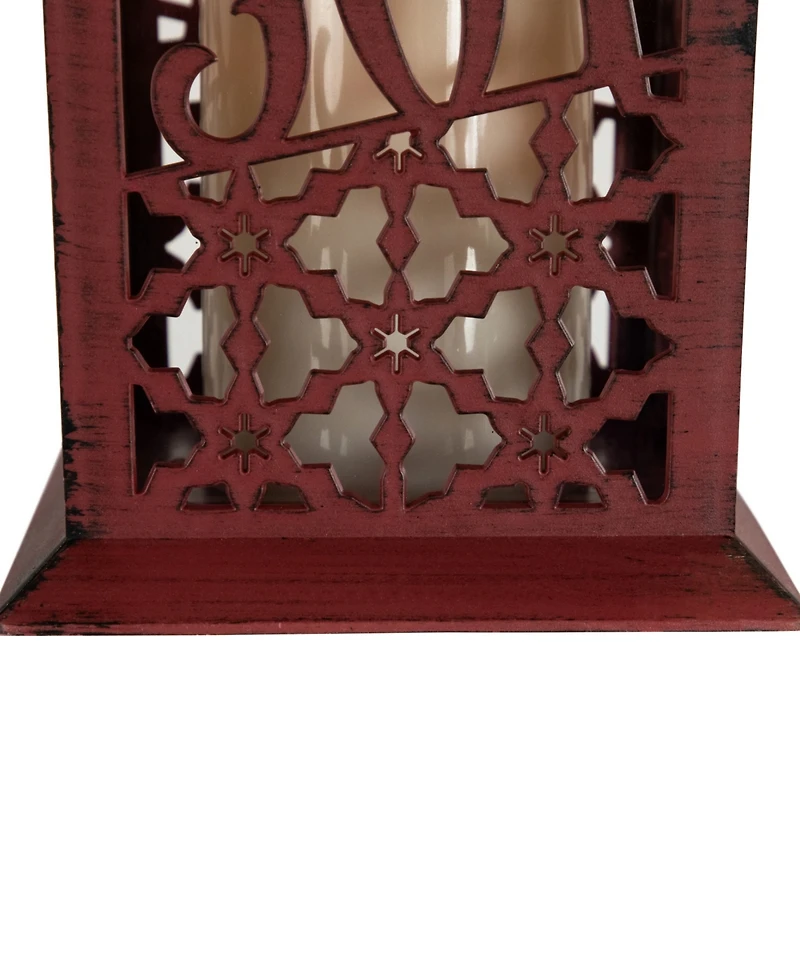 Northlight 11" Snowflakes Joy Christmas Candle Lantern