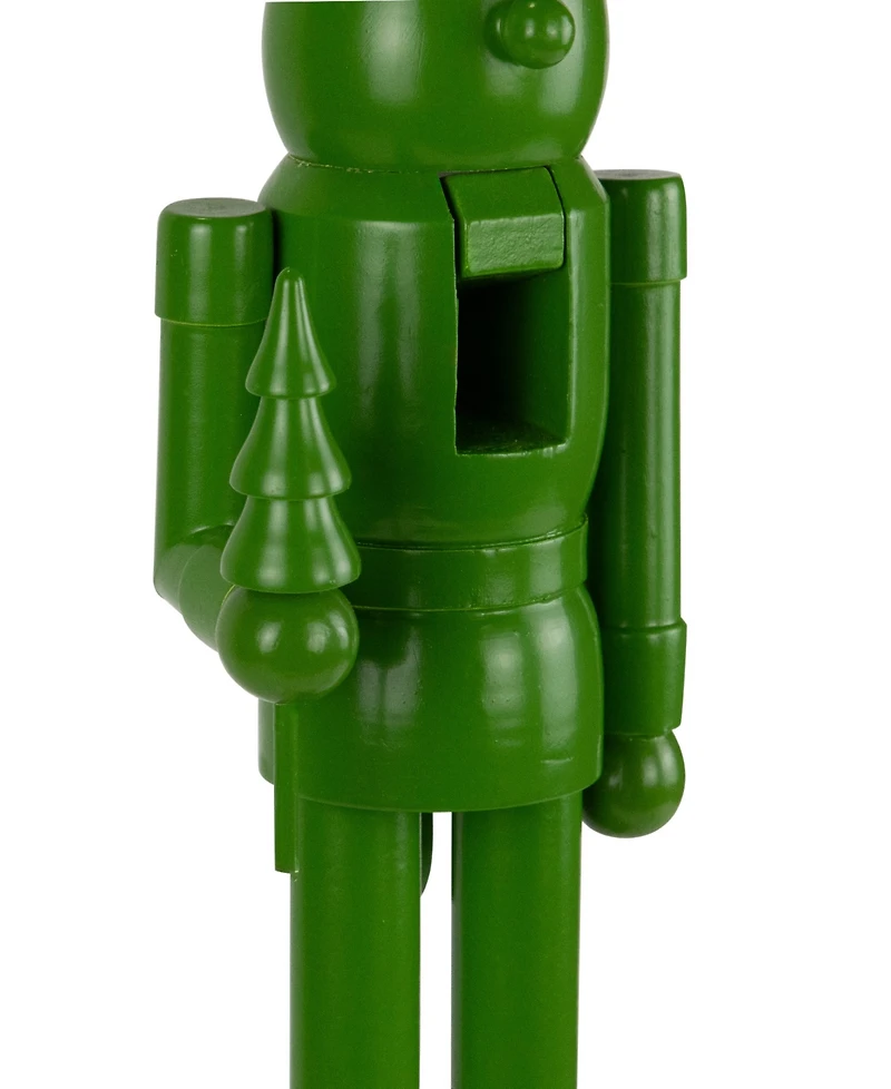 Northlight 15" Nutcracker Soldier with Tree Christmas Figure
