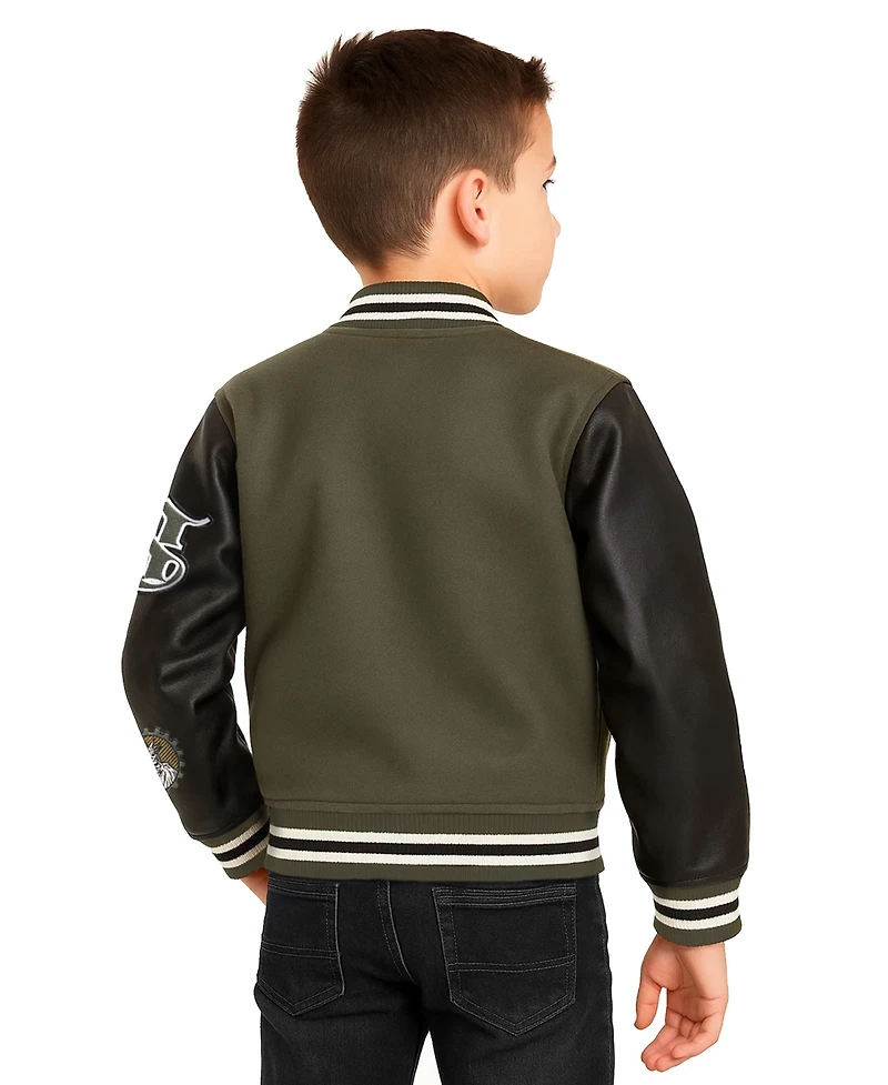 Ring of Fire Big Boys Nyc Woolen Varsity Jacket