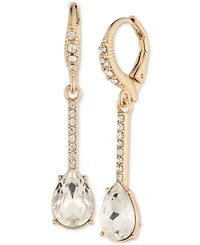 Givenchy Pave Crystal Linear Drop Earrings