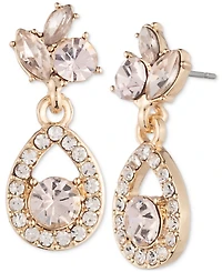 Givenchy Gold-Tone Crystal Drop Earrings