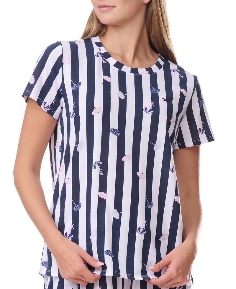 Tommy Hilfiger Women's Short-Sleeve Crewneck Sleep Tee