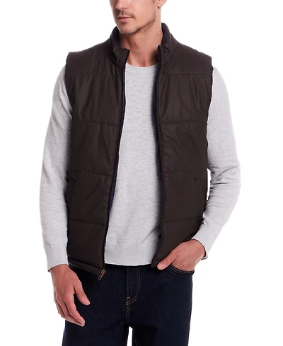 Weatherproof Vintage Men's Matte Zip Front Puffer Vest