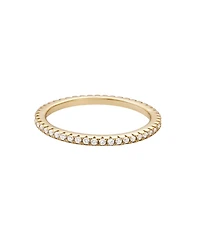 Adornia Fine 14k Gold Vermeil .925 Sterling Silver Cz Eternity Band Ring
