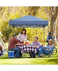Gymax Patio 6.6 x 6.6ft Outdoor Pop-up Canopy Tent Upf 50+ Portable Sun Shelter