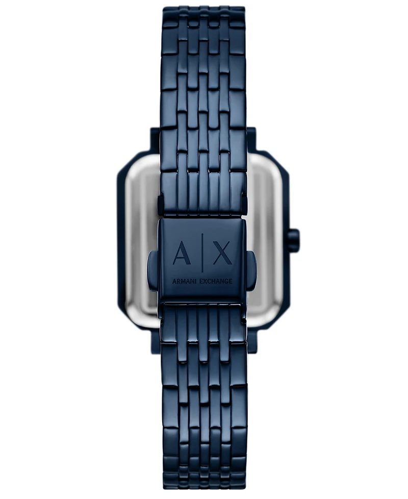 A|X Armani Exchange Women's Quartz Three-Hand Blue Stainless Steel Watch, 27mm