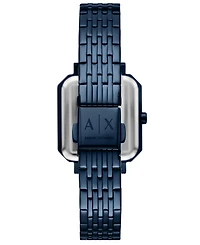 A|X Armani Exchange Women's Quartz Three-Hand Blue Stainless Steel Watch, 27mm