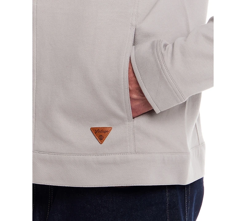 Weatherproof Vintage Men's Long Sleeve Twill Button-Front Jacket