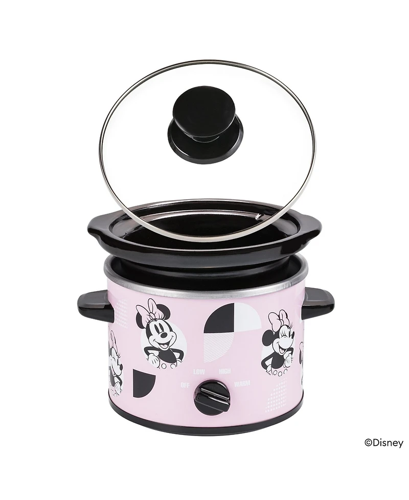 Uncanny Brands Disney Minnie Mouse 2-Qt Slow Cooker