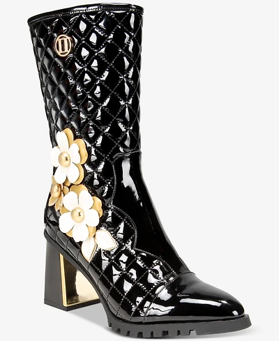 Things Ii Come Women's Gio Luxurious Quilted Dress Booties