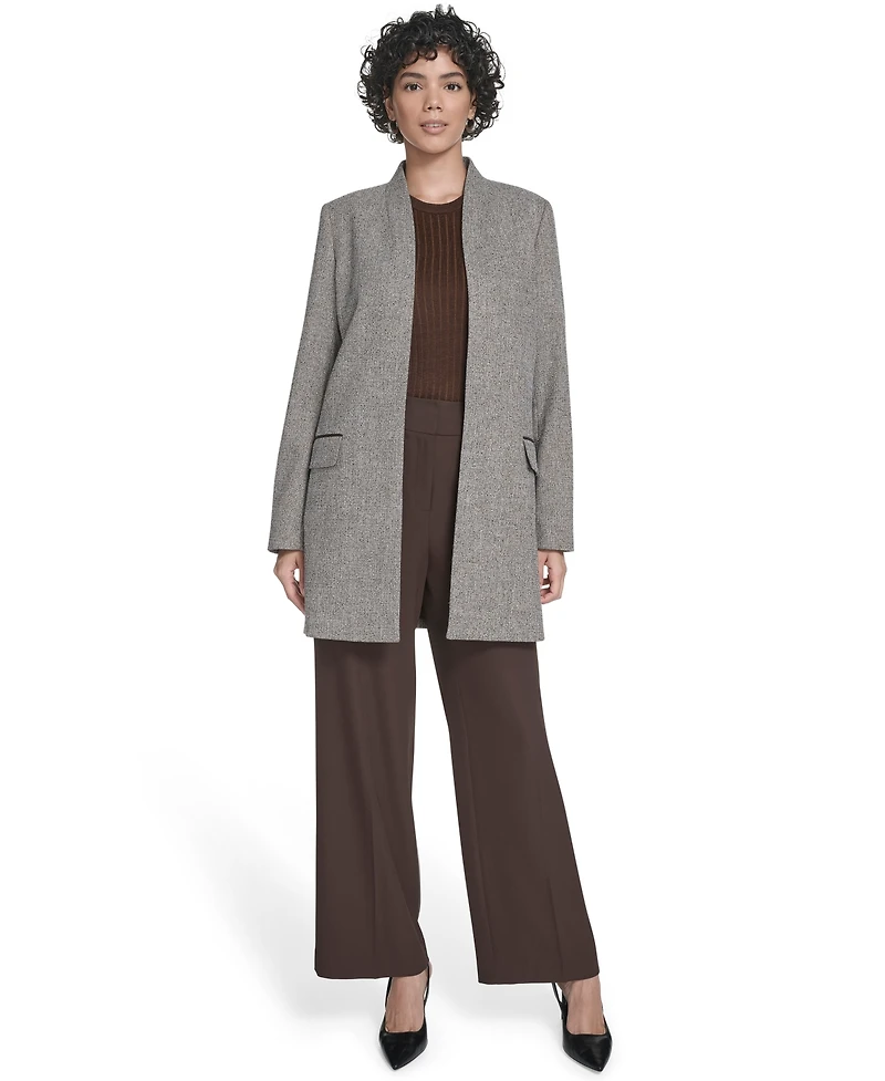 Calvin Klein Women's Long-Sleeve Open-Front Topper Jacket