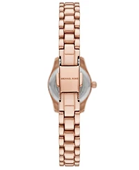 Michael Kors Women's Lexington Three-Hand Rose Gold-Tone Stainless-Steel Watch, 19mm and Bracelet Gift Set
