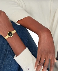 Tommy Hilfiger Women's Quartz Gold Tone Stainless Steel Mesh Bracelet Watch, 26mm