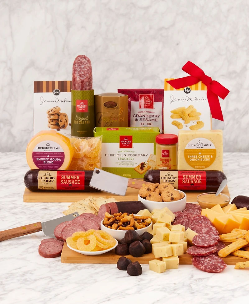 Hickory Farms Premium Charcuterie Board Gift Set, 14 Piece