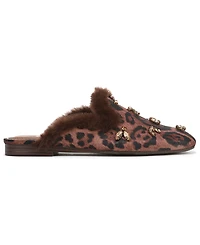 Circus Ny by Sam Edelman Women's Tillie Embellished Cozy Faux-Shearling Slip-On Clogs