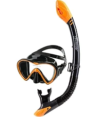 Seavenger Torpedo Tempered Glass Mask & Dry Top Snorkel Combo Set - Yellow