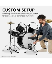 Best Choice Products 5-Piece Beginner Drum Set w/ Snare, Bass, Toms, Cymbal, Hi-Hat, Sticks, Pedal