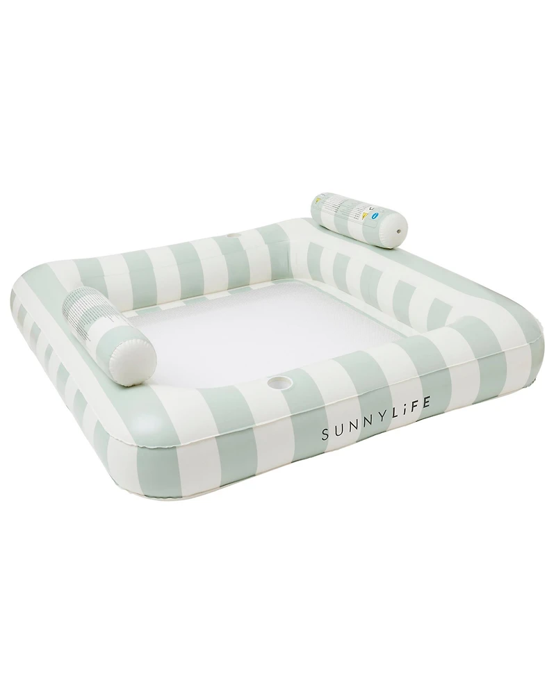 Sunnylife Luxe Twin Hammock Float: The Vacay Soft Olive