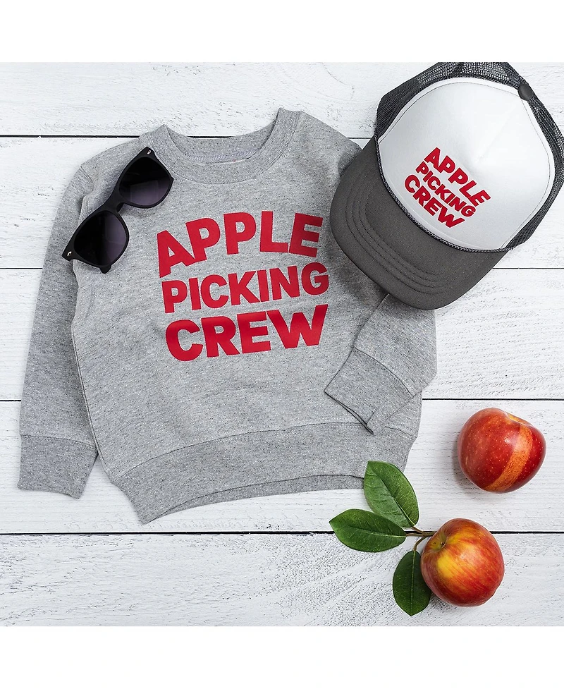 Sweet Wink Little and Big Boys Apple Picking Crew Sweatshirt