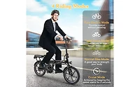 Hitway Folding Electric Bicycle with 500W Brushless Motor and Dual Disk Brakes