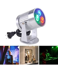 3W Led Aluminum Spot Light Pinspot Stage Lighting Effect for Dj Mirror Ball Ktv Discos Party Red/Green/Blue